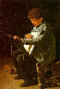 Francois Bonvin Seated Boy with a Portfolio china oil painting artist